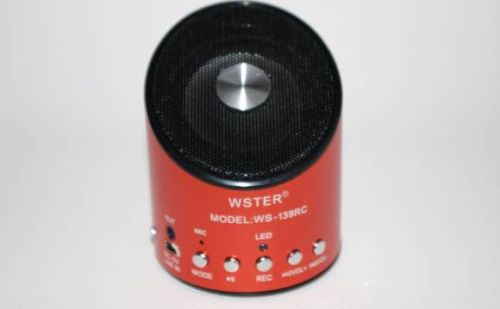Колонка мп3-плеер - диктофон Wster WS-139RC